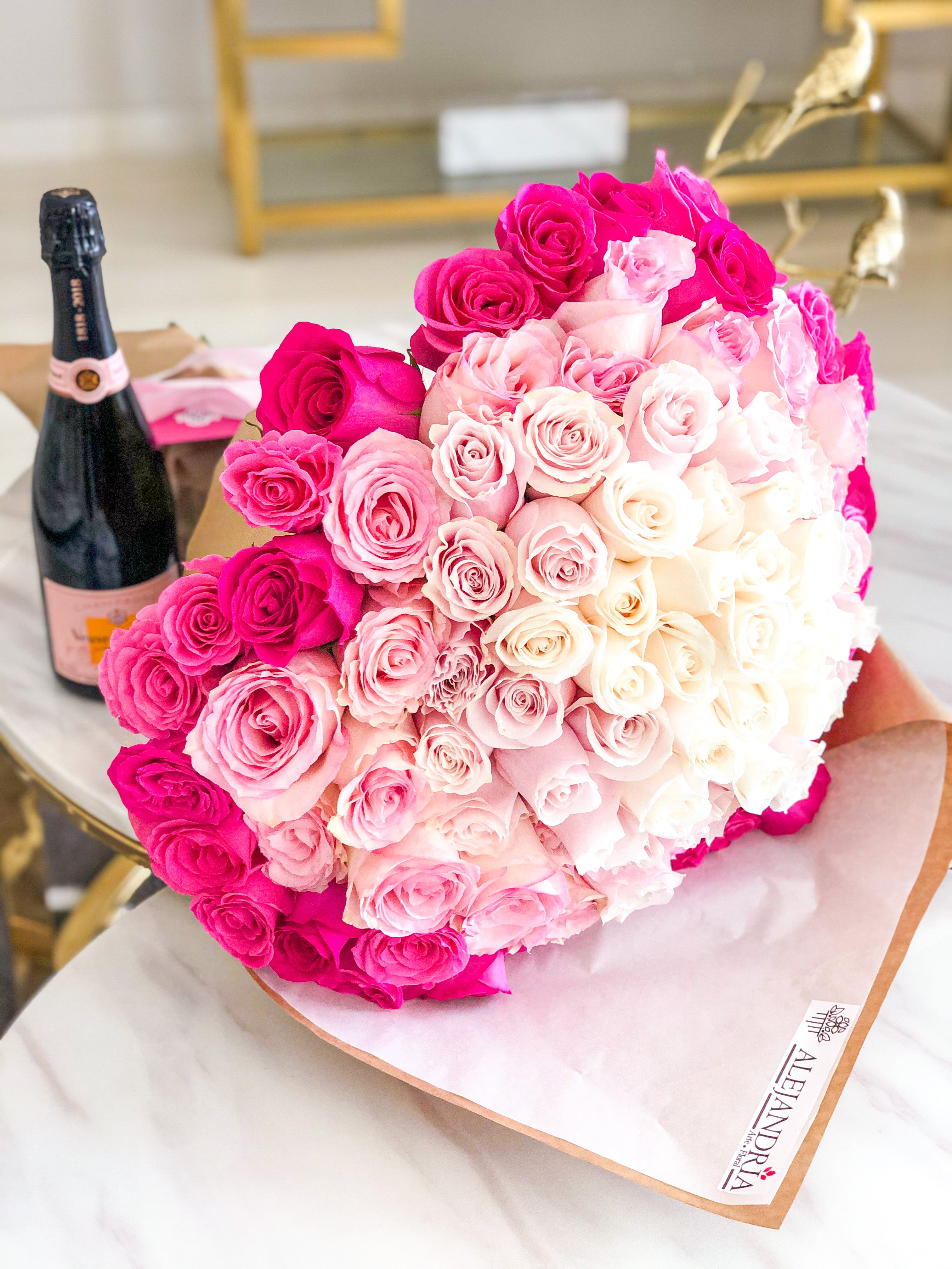 Ramo formato Bouquet "100 Roses" - Alejandría Arte Floral 